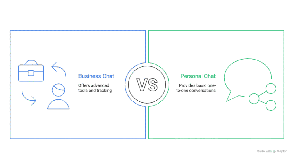 Instagram Business Chat vs Personal Chat