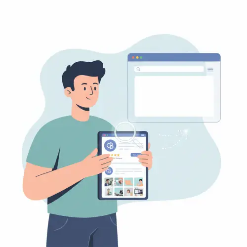 Social media page setup